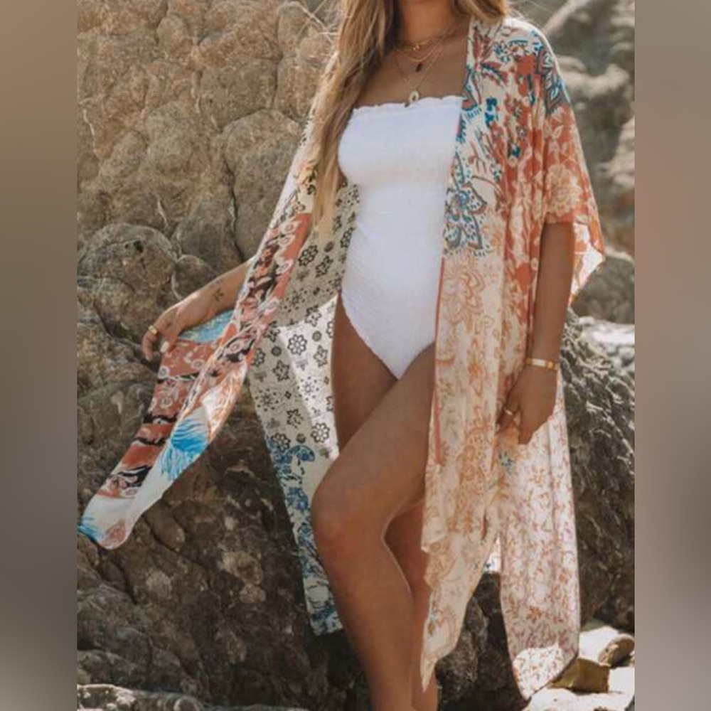 Beautiful Nomad Kimono Swim CoverUp